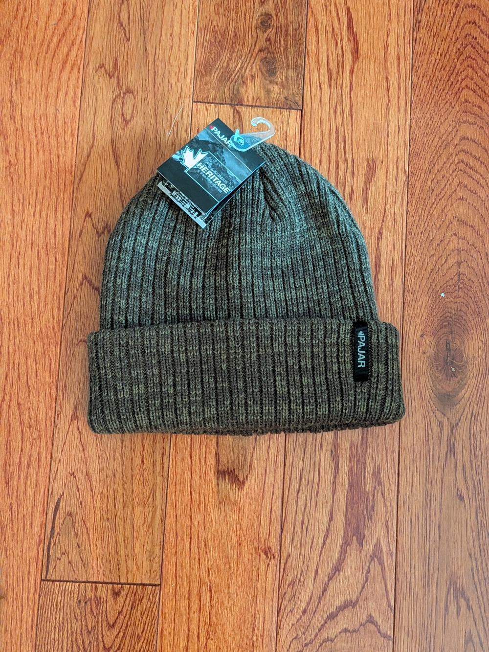 Pajar Rib Knit Cuffed Beanie - Brown